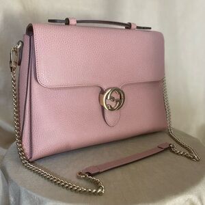Elegant Pink Gucci Leather Handbag